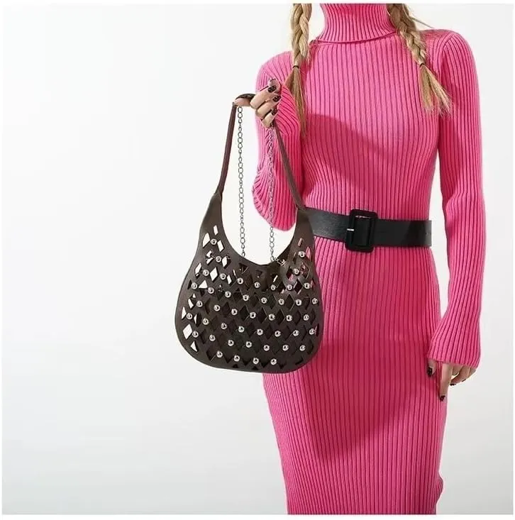 Shoulder Bag Tote bag Purse Hobo Handbag Crescent Bags Y2k Hobo Purses, Fashion Underarm Bag Top-Handle Bags for Women