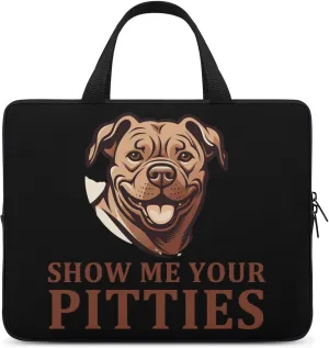 Show Me Your Pittie's Laptop Bag Carrying Case Computer Protective Sleeve Case Briefcase for Men Women