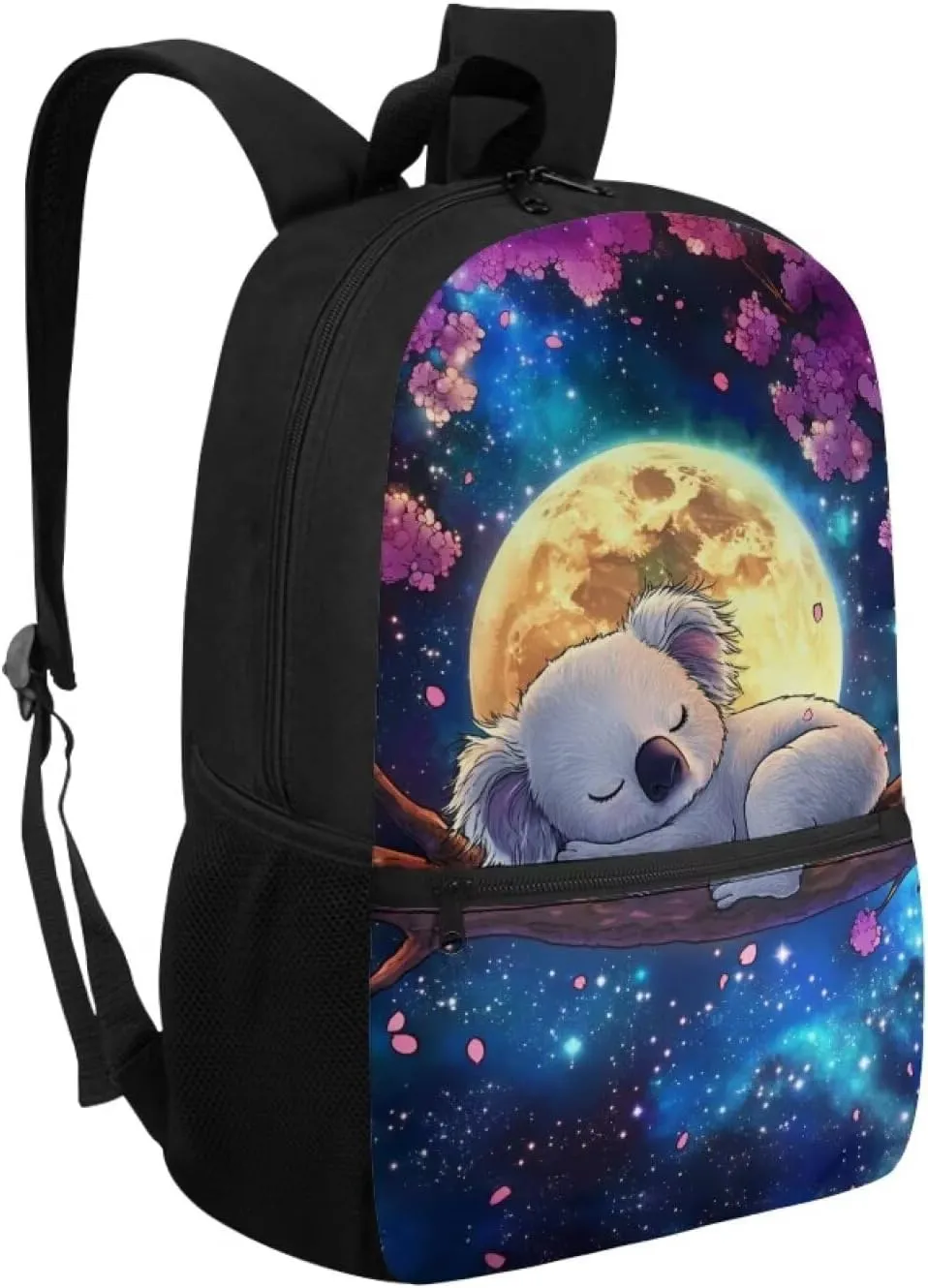 Showudesigns Cute Koala Kids Backpack for Girls Preschool School Bag Daypack Elementary School Bookbag Back Packs with Water Bottle Holder 17inch Laptop Bags Large Capacity Rucksacks