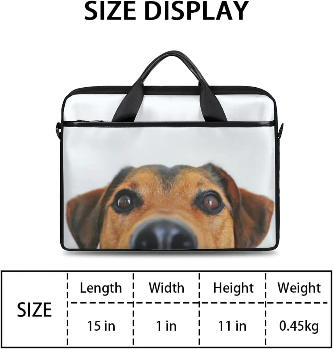 Skull Flower Design Laptop Shoulder Messenger Bag Waterproof Laptop Briefcase Handle Padded Strap