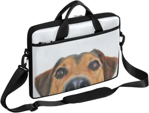 Skull Flower Design Laptop Shoulder Messenger Bag Waterproof Laptop Briefcase Handle Padded Strap
