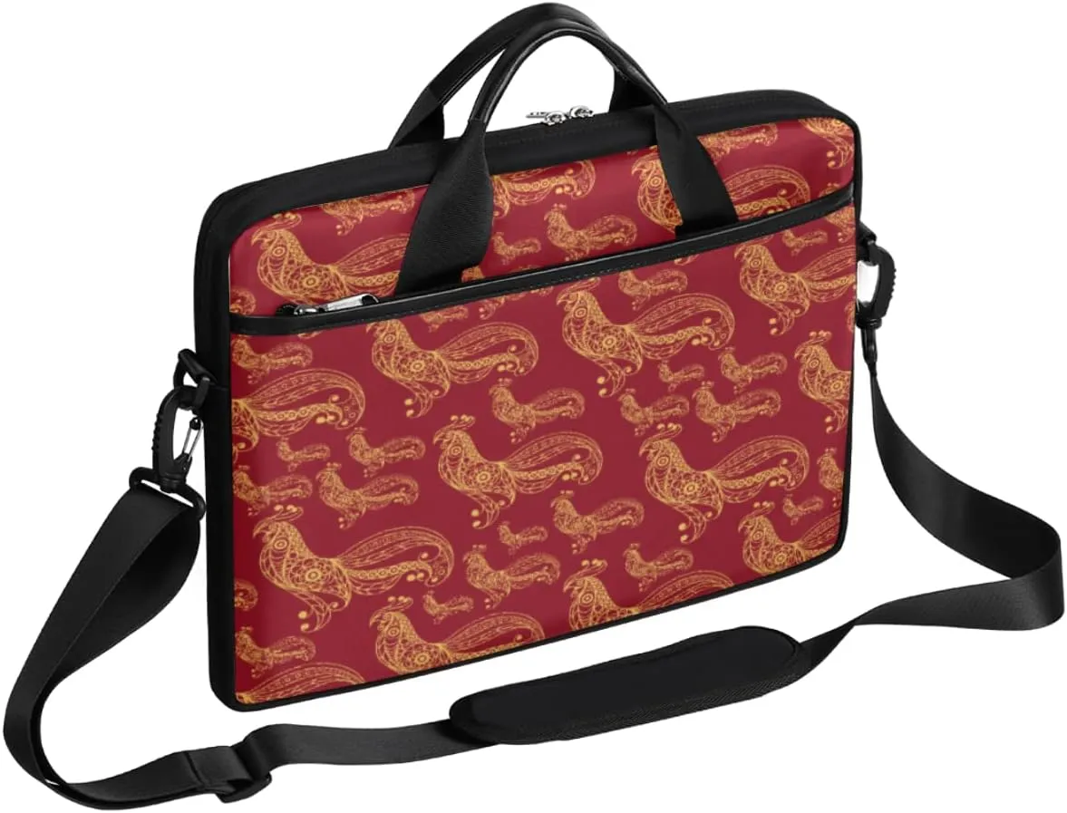 Sky Stars Planets Laptop Shoulder Messenger Bag Waterproof Laptop Briefcase Handle Padded Strap
