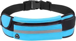 Slim Running Belt for Men, Waterproof Fanny Pack for Men,Phone Holder for Running,Reflective Waist Bag for Women,Runners Belt Pouch,Money Belt,Waist Pack Bag for Travel Workout Running Camping