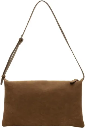 Slouchy Crossbody Purses for Women Retro Suede Shoulder Bag Hobo Bag Vintage Satchel Handbag Office Tote Purses Square Bag