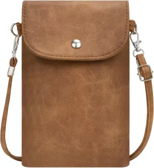 Small Crossbody Bags for Women, Leather Cell Phone Purse with Adjustable Strap, Handbags Bag for Travel Shopping