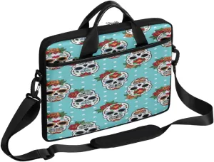 Square Cartoon Cow Laptop Shoulder Messenger Bag Waterproof Laptop Briefcase with Handle and Padded Strap Case Sleeve