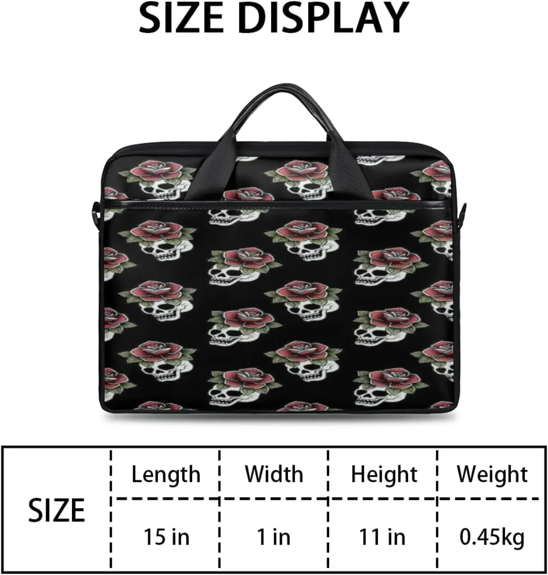 Square Cartoon Cow Laptop Shoulder Messenger Bag Waterproof Laptop Briefcase with Handle and Padded Strap Case Sleeve