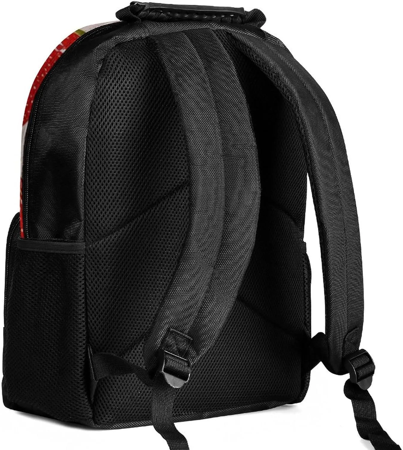 Supdreamc Lightweight Rucksacks for Climbing Outdoors Walking Cycling - Large Capacity Anti-Theft Multipurpose Carry On Bag, Cute Pink Strawberry Art Camping Outdoor Backpack