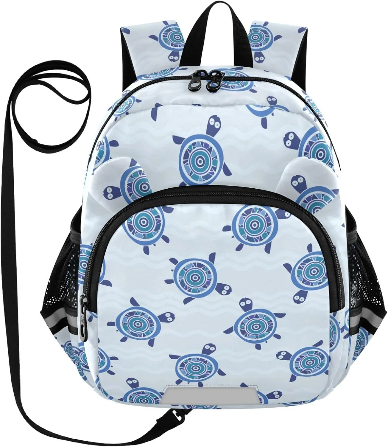 Toddler Backpack for Girls Boys Blue Cute Turtle Kids Small Backpacks Mini School Backpack Book Bags Kindergarten Bag, 3-6 Years