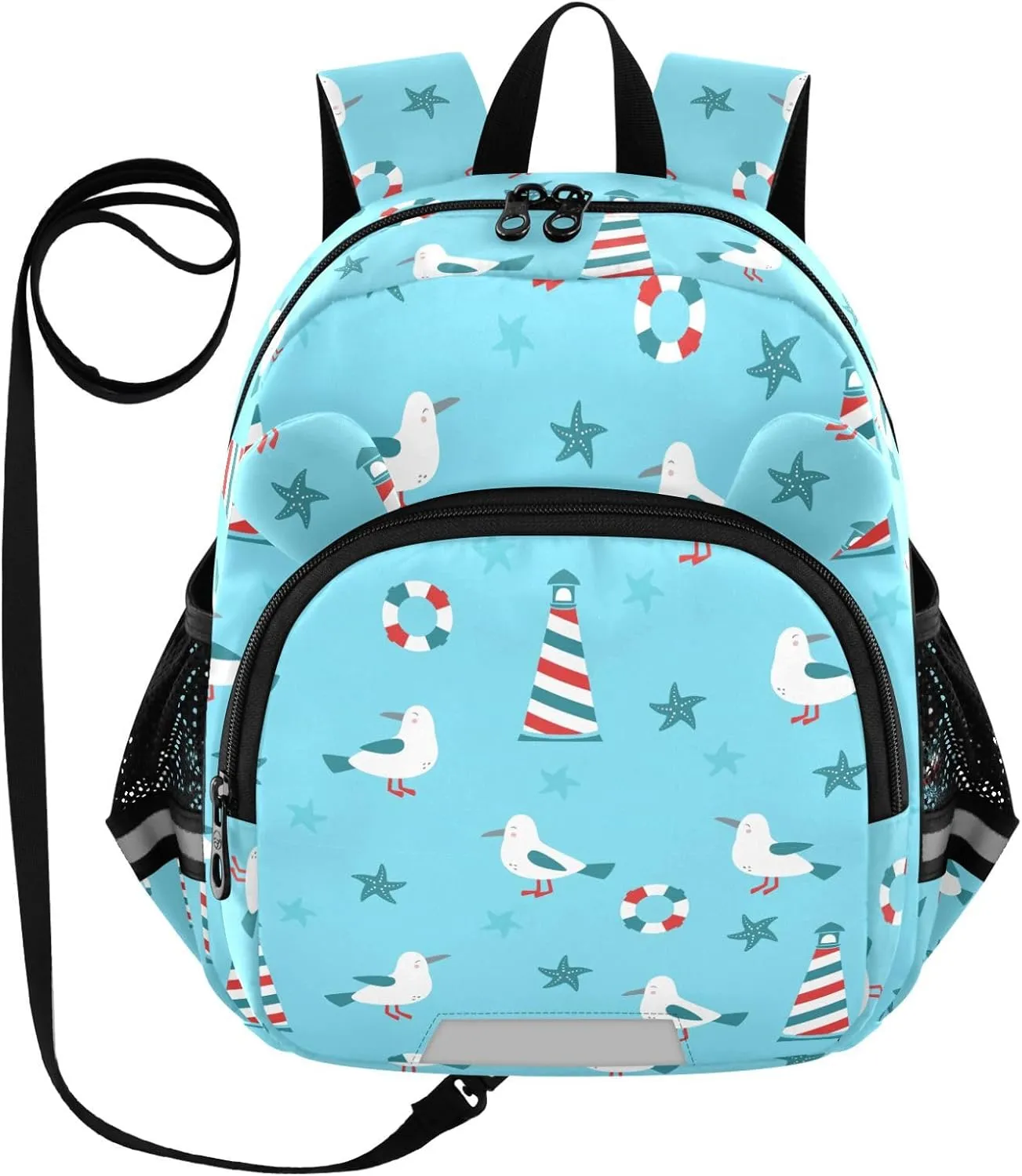 Toddler Backpack for Girls Boys Cartoon Bird Starfish Kids Small Backpacks Mini Preschool Kindergarten Backpack Book Bags, 3-6 Years