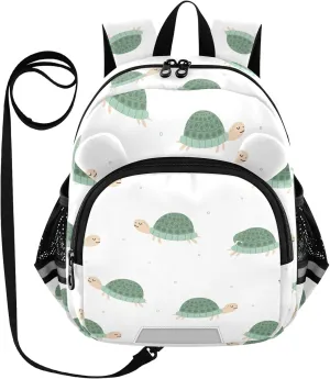 Toddler Backpack for Girls Boys Cute Cartoon Turtles Kids Small Backpacks Mini Preschool Kindergarten Backpack Book Bags, 3-6 Years