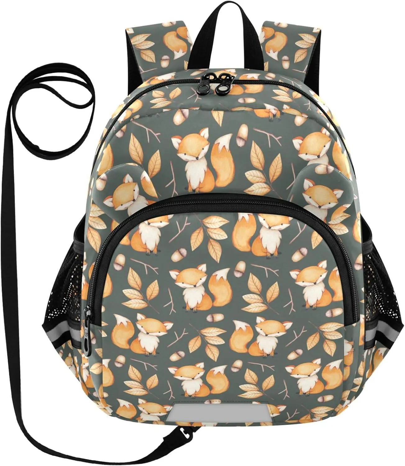 Toddler Backpack for Girls Boys Fall Leaf Fox Kids Small Backpacks Mini Preschool Kindergarten Travel Backpack Book Bags, 3-6 Years