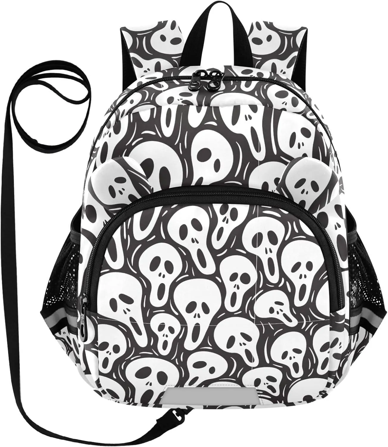 Toddler Backpack for Girls Boys Halloween Skull Kids Small Backpacks Mini School Backpack Book Bags Kindergarten Bag, 3-6 Years