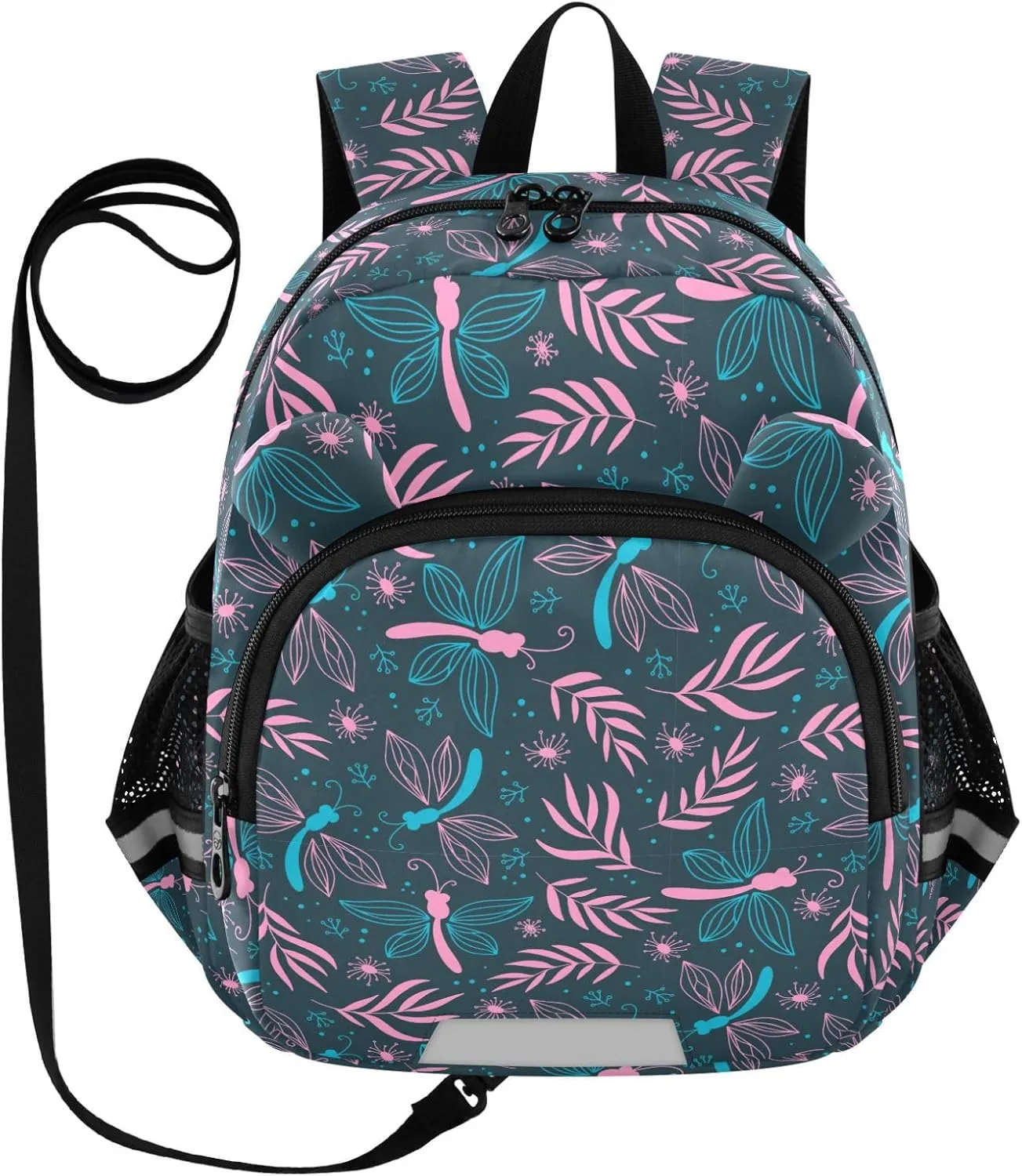 Toddler Backpack for Girls Boys Leaf Dragonfly Kids Small Backpacks Mini School Backpack Book Bags Kindergarten Bag, 3-6 Years