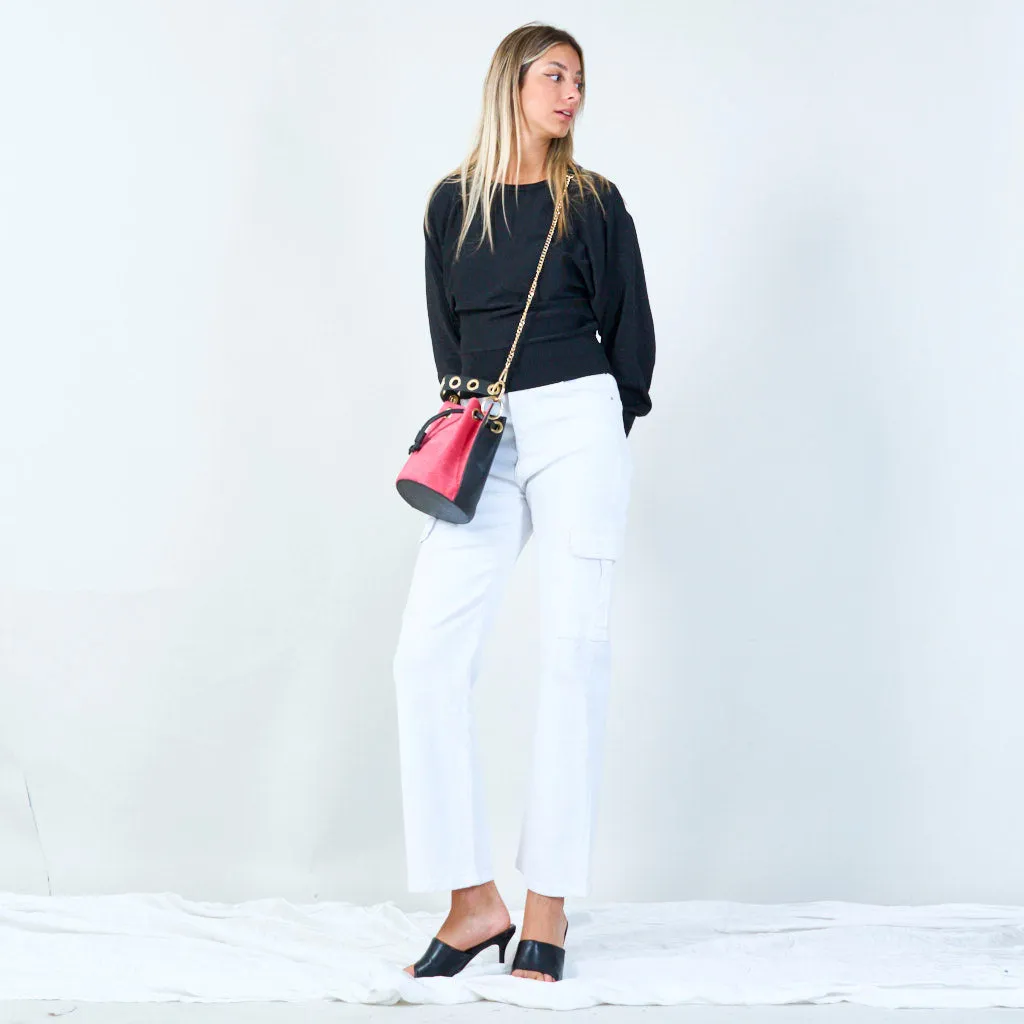 Trendy drawstring bucket bag wholesale