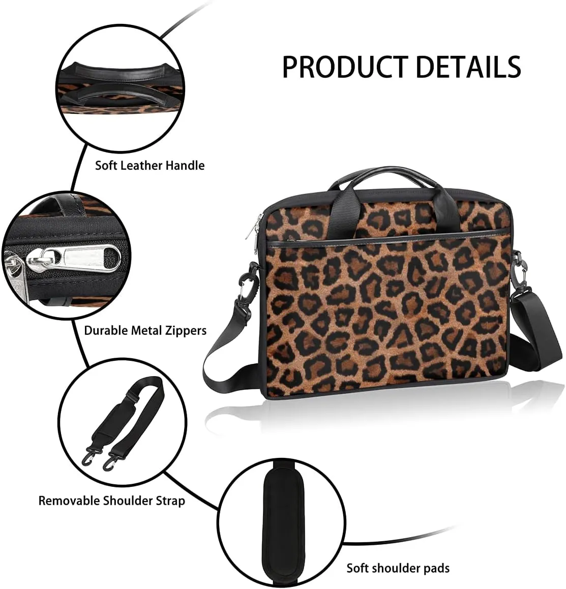 Tropic Floral Quote Home Laptop Shoulder Messenger Bag Waterproof Laptop Briefcase with Handle and Padded Strap Case Sleeve