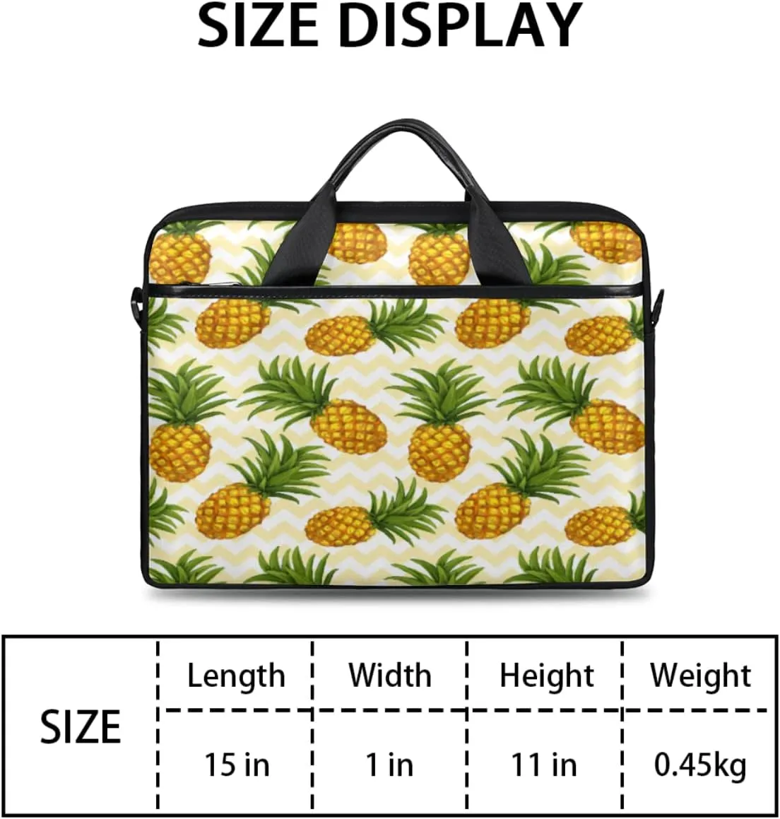 Tropic Floral Quote Home Laptop Shoulder Messenger Bag Waterproof Laptop Briefcase with Handle and Padded Strap Case Sleeve