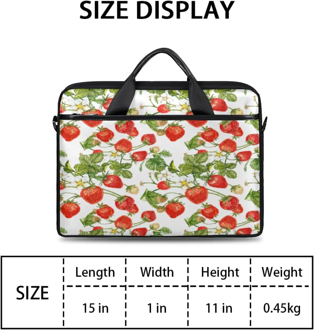 Tropical Flower Flamingo Laptop Shoulder Messenger Bag Waterproof Laptop Briefcase with Handle and Padded Strap Case Sleeve