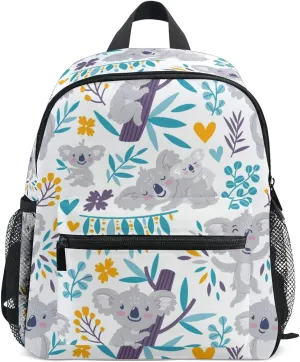 TropicalLife Cute Koala Floral Flower Kids Backpack Children Preschool Book Bags Kindergarten Toddler Backpack Daypack for Girls Boys School