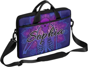 TropicalLife Personalized Laptop Bag 15 Inch Custom Sleeve Case with Handle Shoulder Strap Computer Messenger Bag