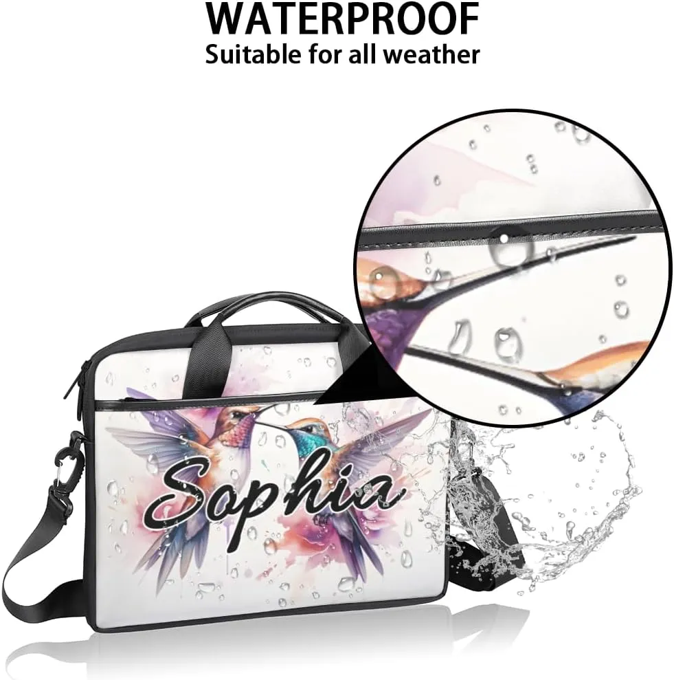 TropicalLife Personalized Laptop Bag 15 Inch Custom Sleeve Case with Handle Shoulder Strap Computer Messenger Bag