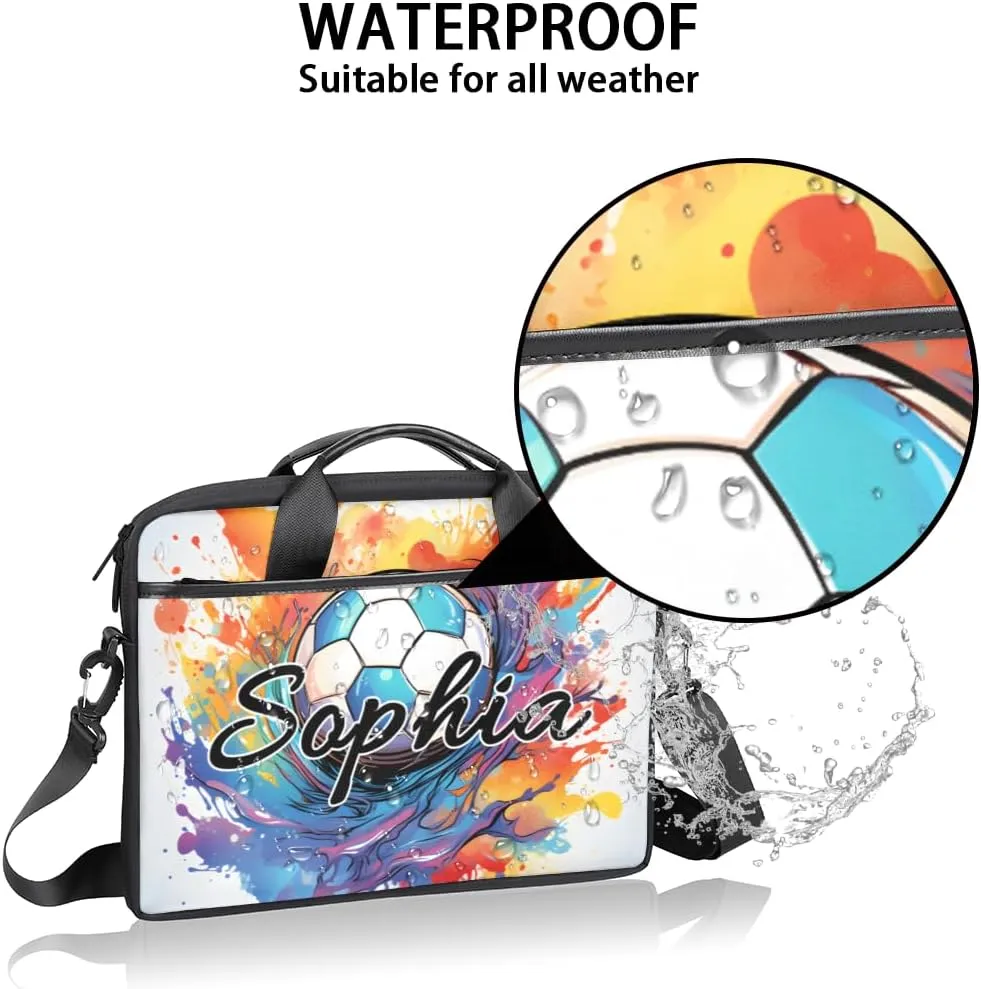 TropicalLife Personalized Laptop Bag 15 Inch Custom Sleeve Case with Handle Shoulder Strap Computer Messenger Bag