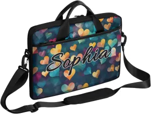 TropicalLife Personalized Laptop Bag 15 Inch Custom Sleeve Case with Handle Shoulder Strap Computer Messenger Bag