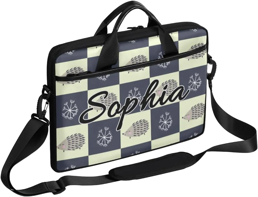 TropicalLife Personalized Laptop Bag 15 Inch Custom Sleeve Case with Handle Shoulder Strap Computer Messenger Bag