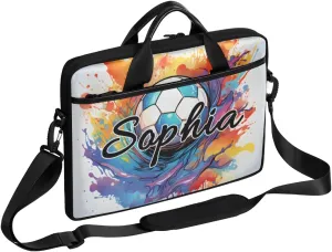 TropicalLife Personalized Laptop Bag 15 Inch Custom Sleeve Case with Handle Shoulder Strap Computer Messenger Bag