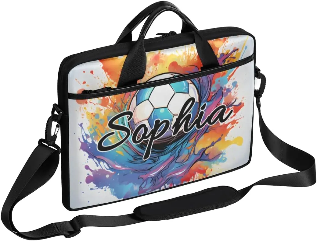 TropicalLife Personalized Laptop Bag 15 Inch Custom Sleeve Case with Handle Shoulder Strap Computer Messenger Bag