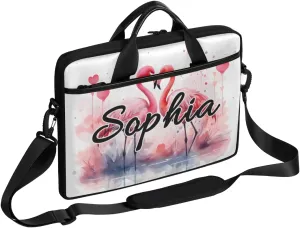 TropicalLife Personalized Laptop Bag 15 Inch Custom Sleeve Case with Handle Shoulder Strap Computer Messenger Bag
