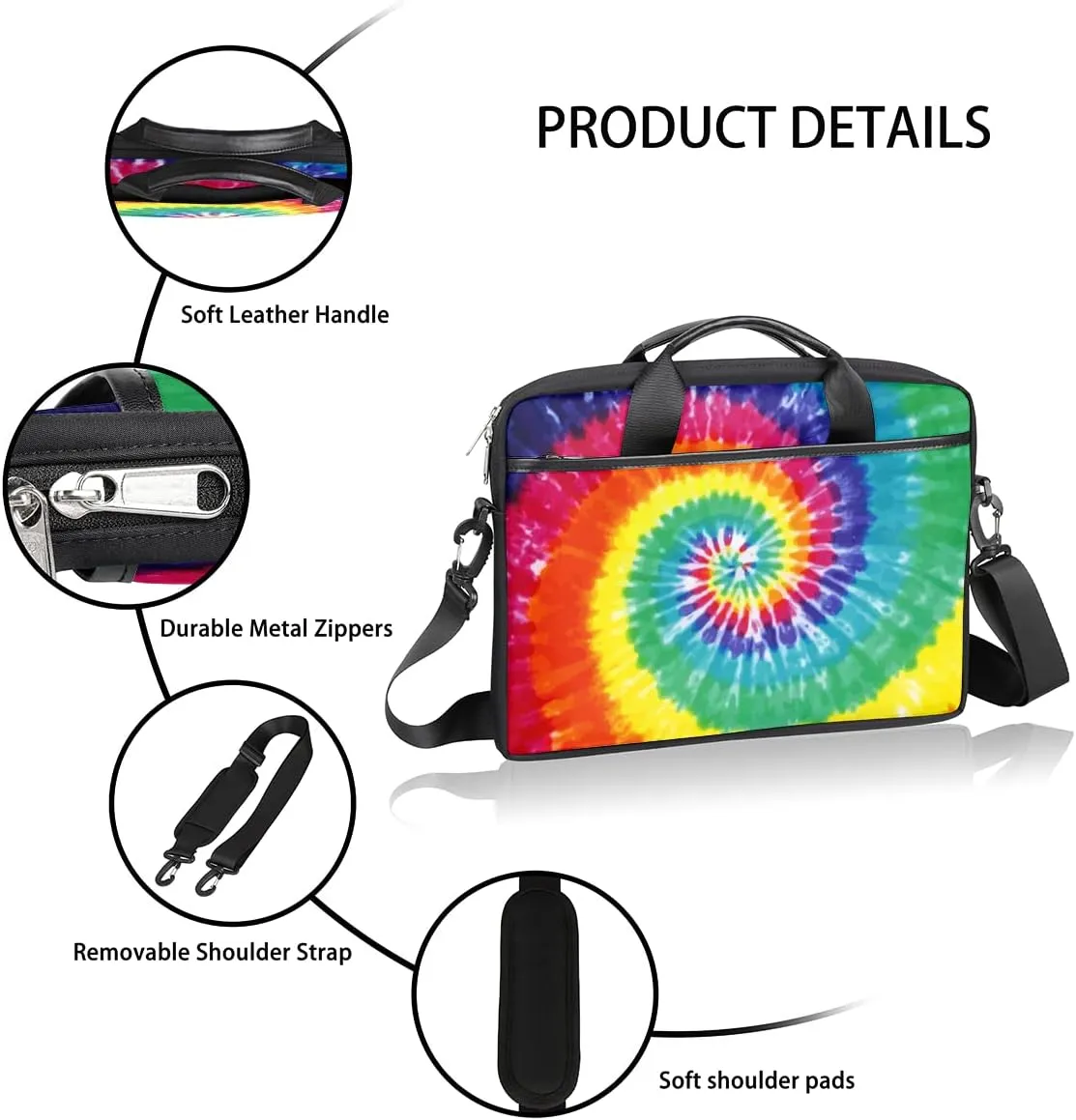 Turtle Laptop Shoulder Messenger Bag Waterproof Laptop Briefcase with Handle and Padded Strap Case Sleeve