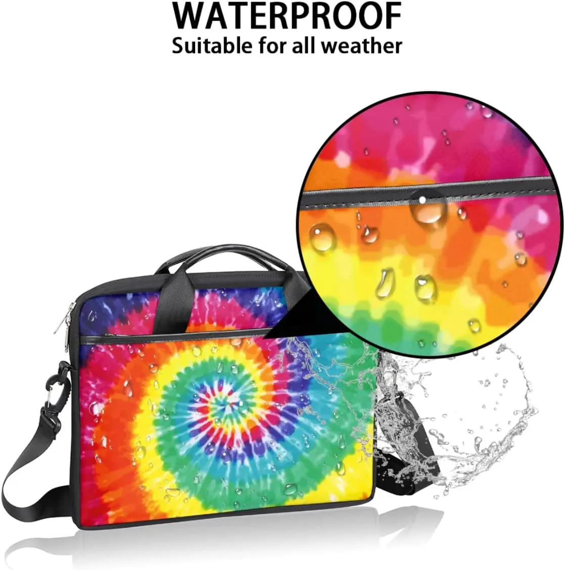 Turtle Laptop Shoulder Messenger Bag Waterproof Laptop Briefcase with Handle and Padded Strap Case Sleeve