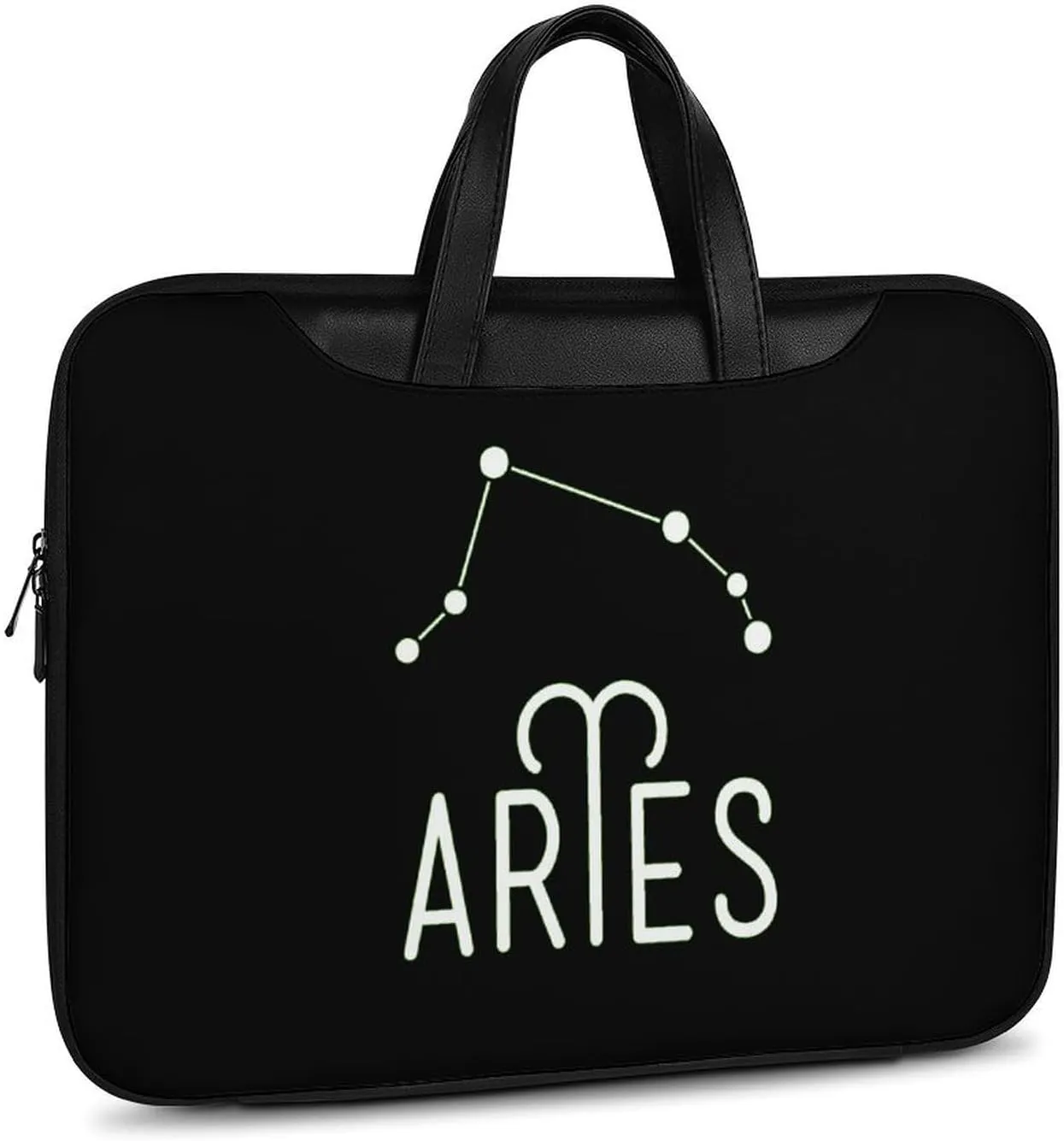 Virgo Constellation Leather Bag Laptop Case Slim Water Resistant Computer Bags with Handle Briefcase for Work