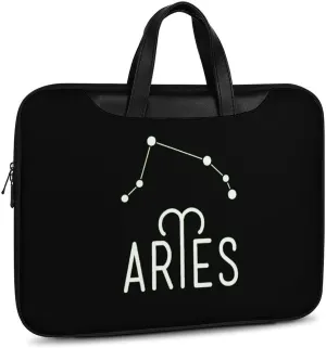 Virgo Constellation Leather Bag Laptop Case Slim Water Resistant Computer Bags with Handle Briefcase for Work