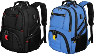 YOREPEK Travel Backpack, 50L Laptop Backpacks, Water Resistant Airline Approved Business Bag with USB Charging Port Fits 17 Inch Laptops