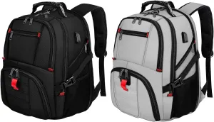 YOREPEK Travel Backpack, 50L Laptop Backpacks, Water Resistant Airline Approved Business Bag with USB Charging Port Fits 17 Inch Laptops