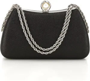 YYW Women Evening Bag Glitter Shiny Clutch Purses Handbags for Formal Wedding Party
