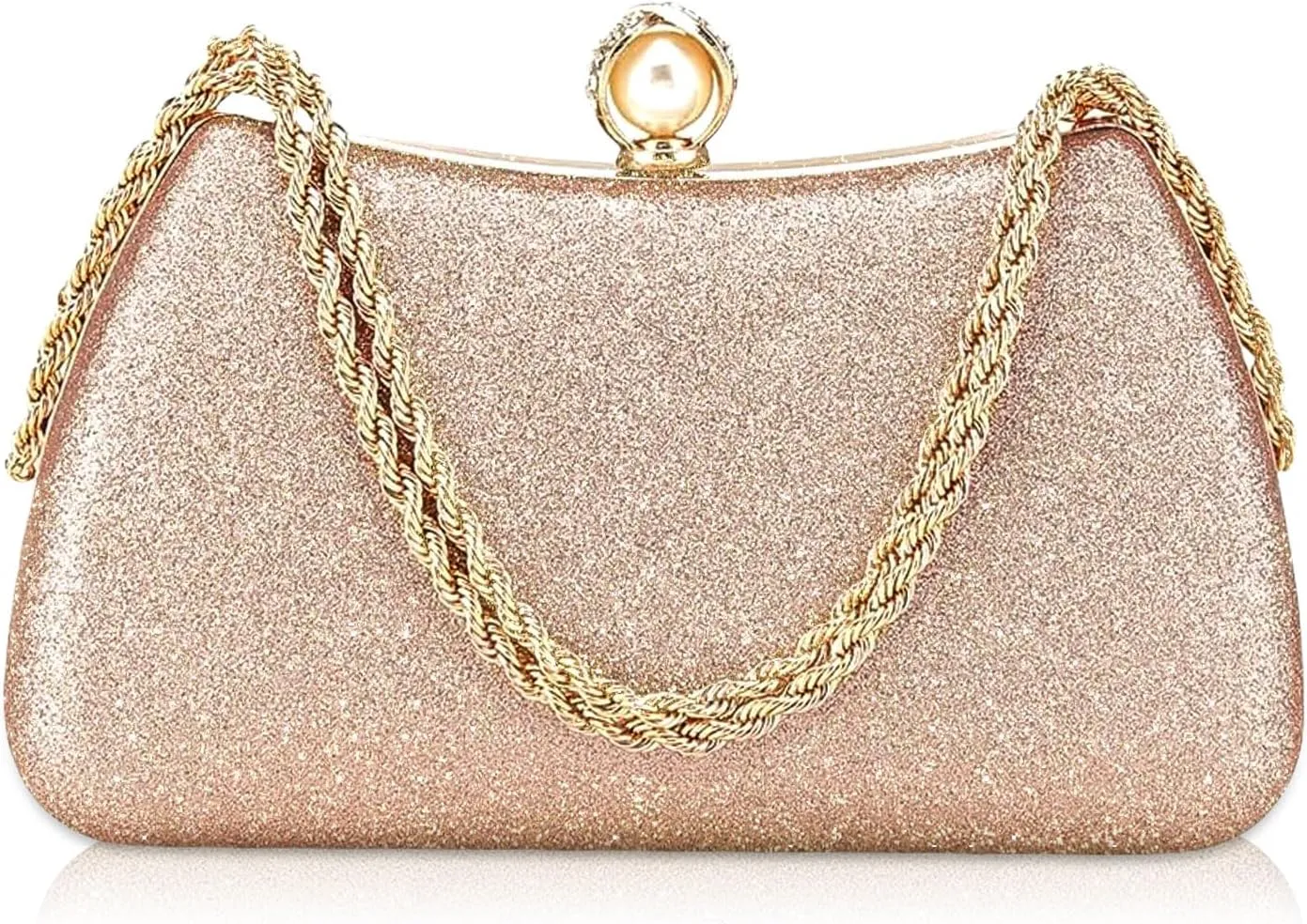 YYW Women Evening Bag Glitter Shiny Clutch Purses Handbags for Formal Wedding Party